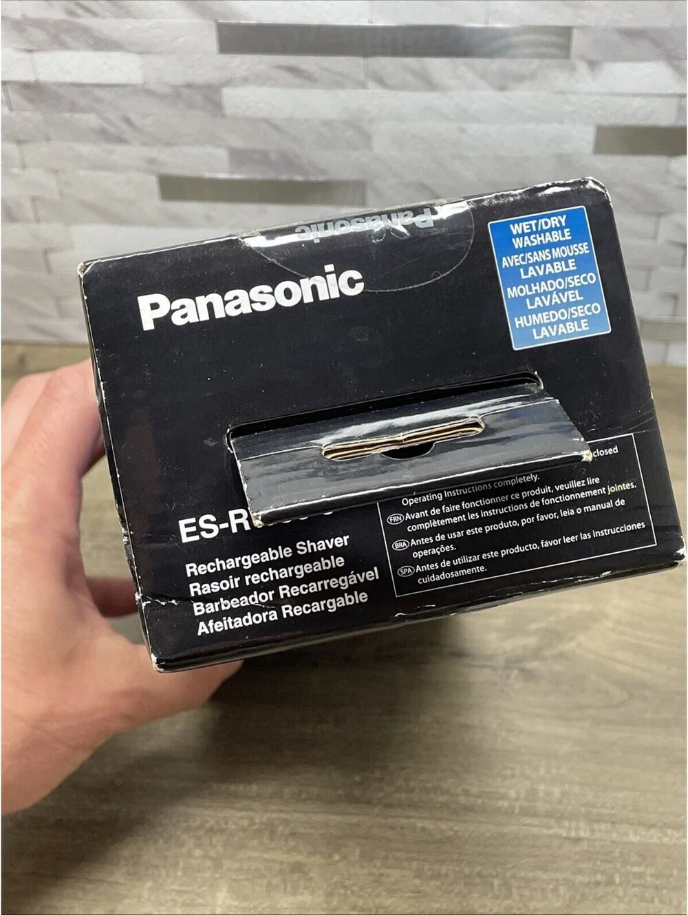 Panasonic Twin 2 Blade Wet/Dry Rechargeable Silver ES-RW30-S New Factory Sealed